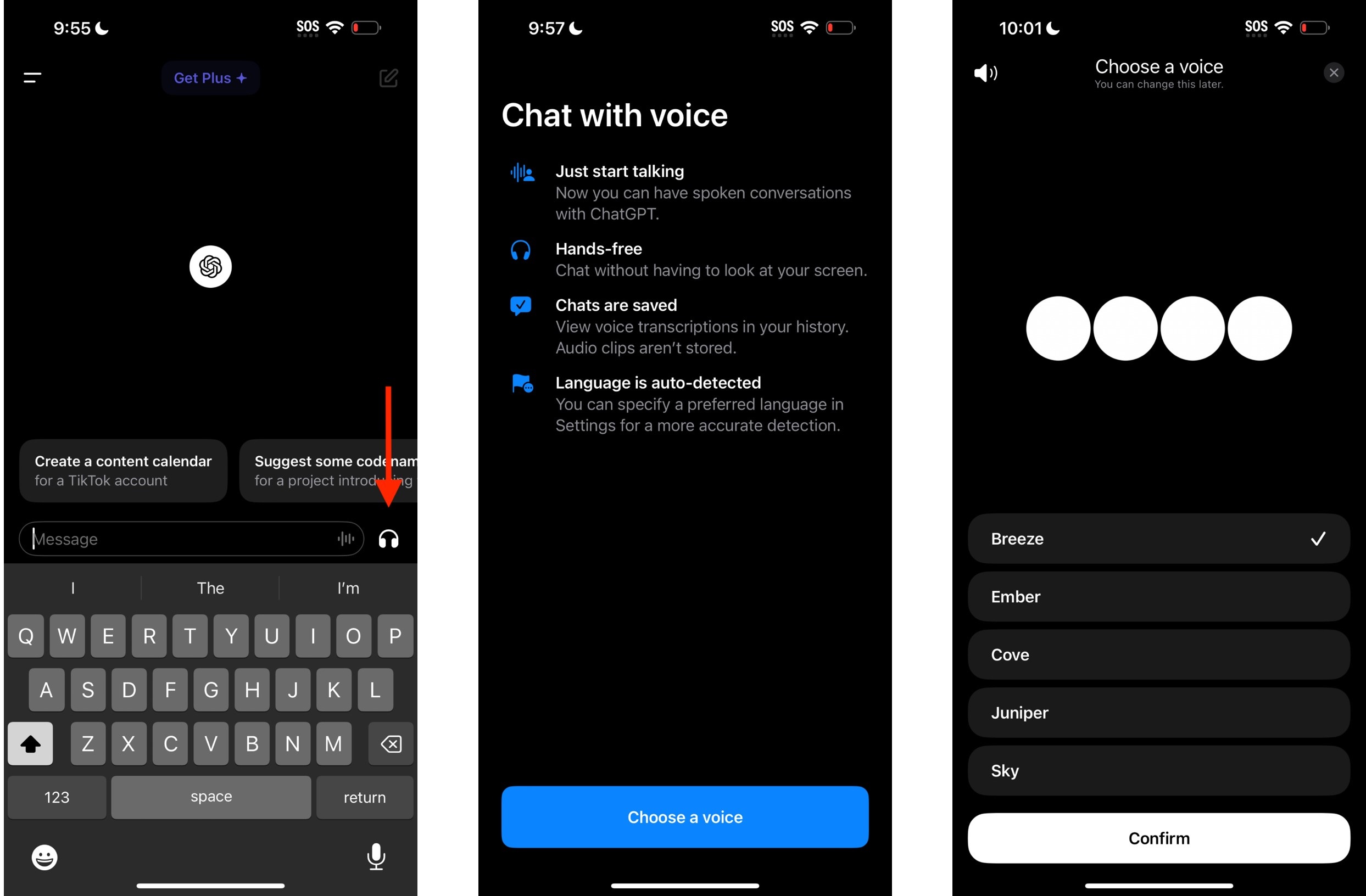 Now you can chat with ChatGPT using your voice